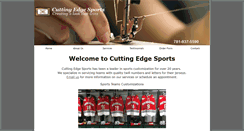 Desktop Screenshot of cuttingedge-sports.com